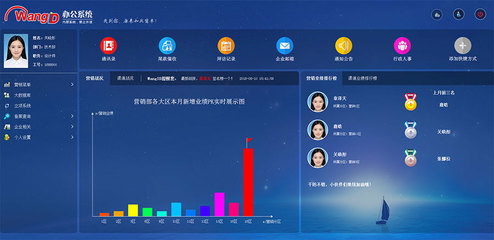 html內部OA辦公系統模板